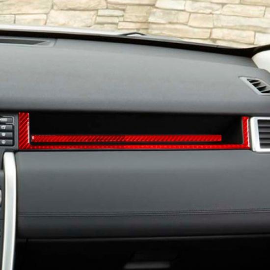 Red Carbon Fiber Passenger Side Dash Cover Trim For Land Rover Discovery Sport