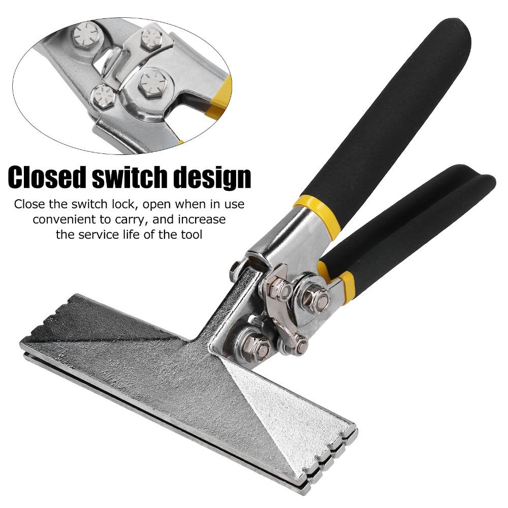 Ergonomic Handle Hand Seamer Pliers 6 Inch Offset Straight Jaw Seamer HVAC Ductwork