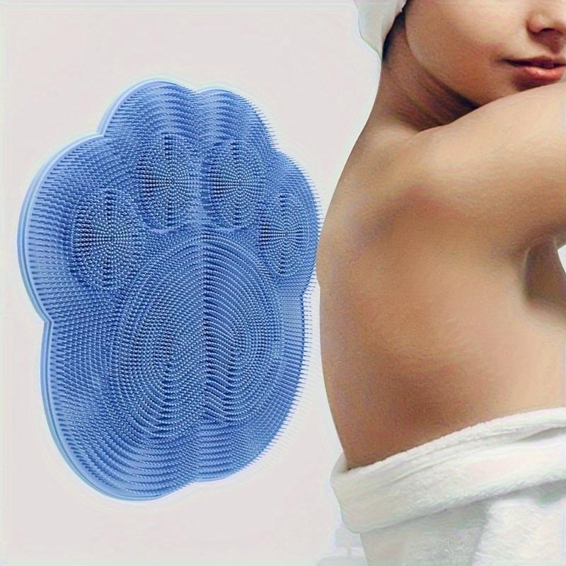1pc Silicone Mat for Scrubbing Feet And Back - Slip-Resistant, Easy To Clean Bath Massage Pad Designed for Better Exfoliation And Relaxation