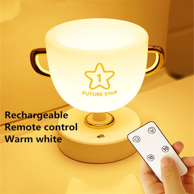 USB перезаряжаемая лампа Penrack, чашка, ночник, настольная лампа с дистанционным затемнением, прикроватная лампа Vibe Light warm white