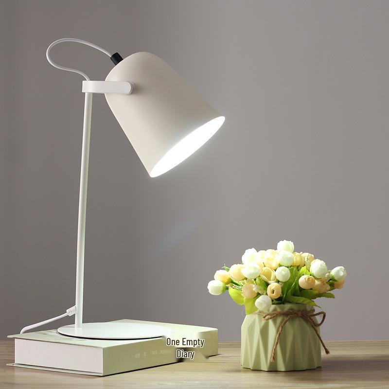 Nordic Macaron-Colored LED Desk Lamp - Eye-Protecting, Dorm-Ready for Students