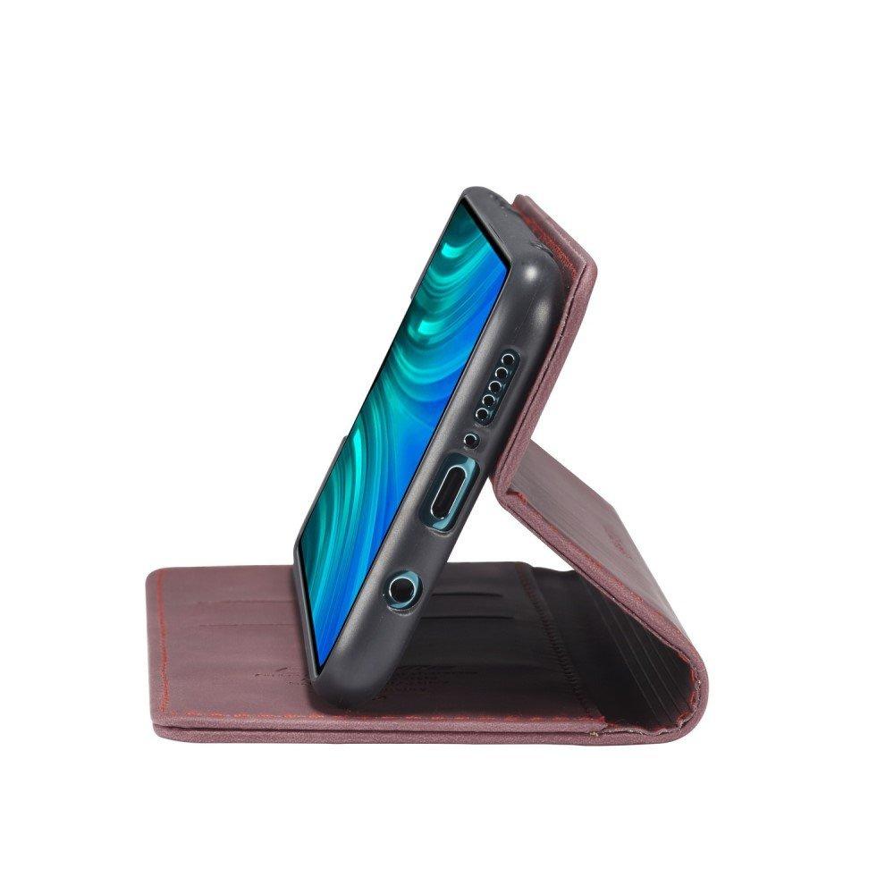 CASEME case for Xiaomi Redmi Note 8 Pro, Leather Wallet Case, red