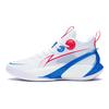 Li Ning Sonic 10 Youth Edition Abrasion Resistant Breathable Mid Top Children's Basketball Shoes White Blue ABPS013-4