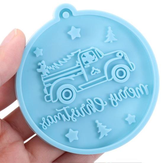 Long-lasting Heat-resistant Cooking Eco-Friendly Christmas Tree Hanging Stencil for Handicraft Silicone Mould