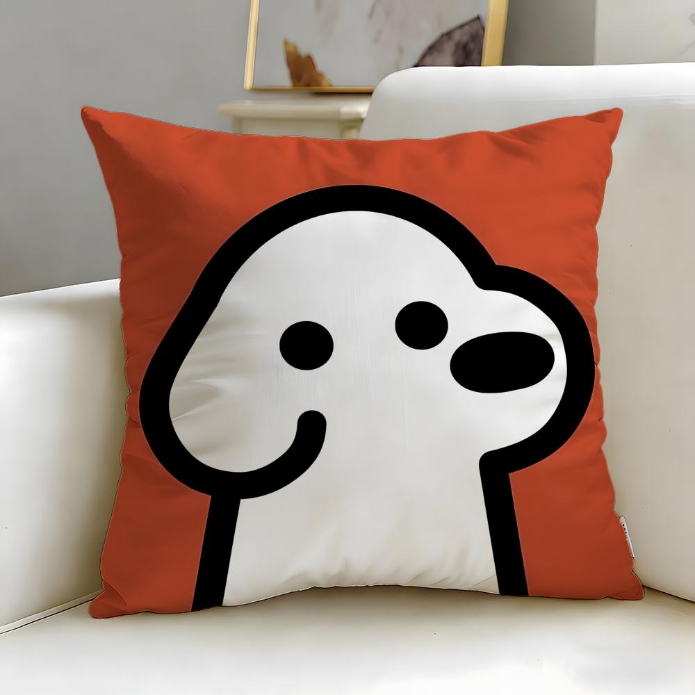 Meme Cute Puppy Memes Cushion Cover Soft & Easy-Wash Pillow Case – Versatile For Couch, Bed, Travel And Office