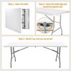 152*74*75 Wholesale Cheap Foldable Folding Table for Indoor Outdoor Events