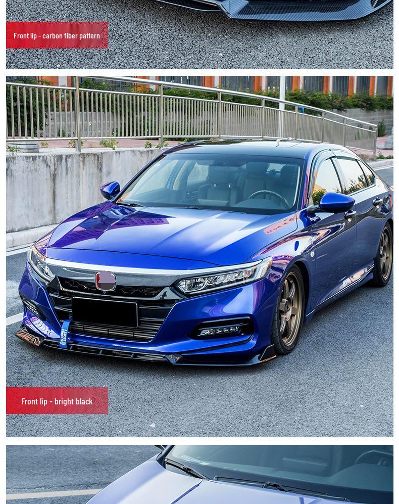 10e Generatie Accord Inspire Voorlip, Sideskirts, Achter- & Boven Spoilers, Louvers & Voorste Splitter Kit