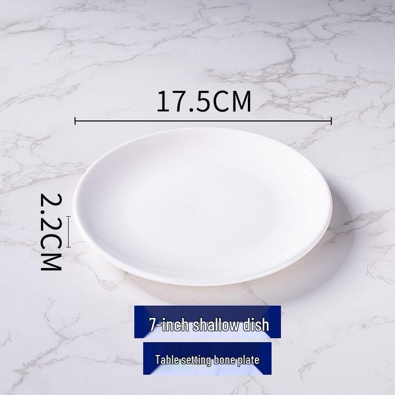Thickened Ceramic Bowls for Rice, Breakfast, Soup, Noodles - Pure White