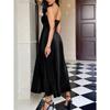 Sexy Strapless Hollow Party Dresses Women Solid Soft Velvet Long Dress Winter Backless Zips A-Line Banquet Dress Vestidos