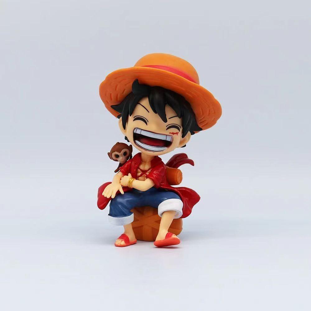 Chibi Style One Piece Luffy Zoro Sanji Pvc Gk Handmade Collectible