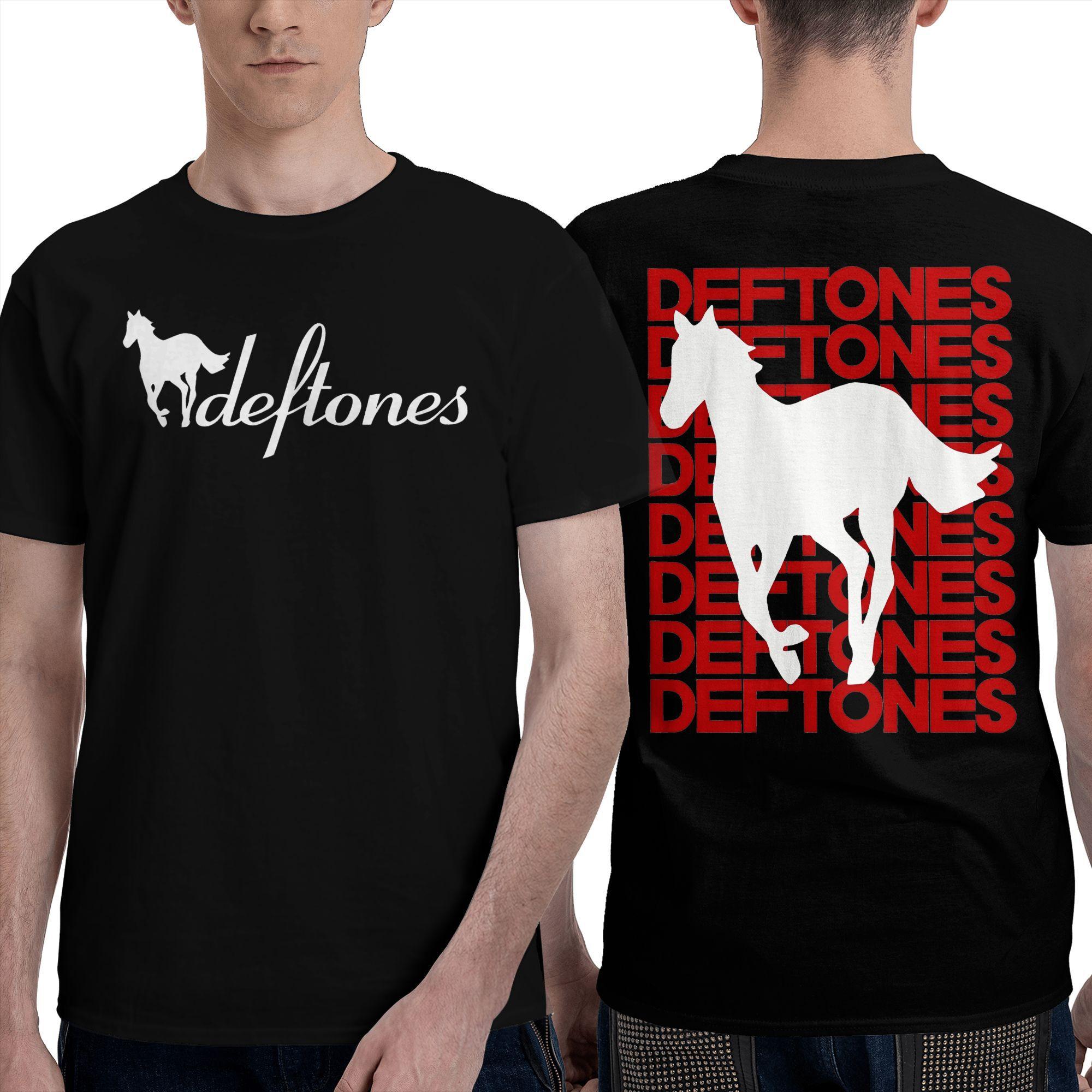 

Ohms White Pony Deftones Rock Band T-Shirt Men Awesome Cotton T Shirts Summer Breathable Harajuku Tee Shirt Logo Oversized T... 5XL різнокольоровий