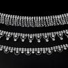 10Yards Rhinestone Chain Sparkle Crystal Diamond Silver Tassel Rhinestone Clothing Accessories DIY Wedding Party Gift Decoration