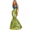 Abito da Sera da Sirenetta Principessa Senza Spalline con Paillettes per Adulti - Costume di Halloween