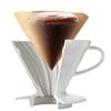 HARIO V60 Pour-Over Dripper 02 Ceramic White, Dishwasher Safe, 1-4 Cup Capacity, 300ml, White, Made in Japan (VDC-02W)