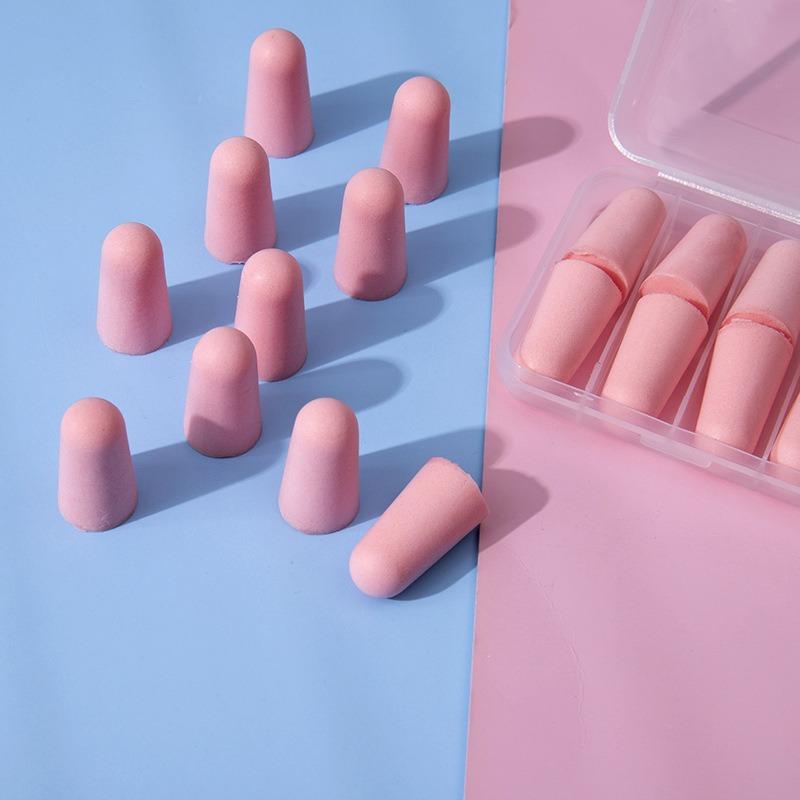 Sponge Noise-cancelling Earplugs Bullet Head Slow Rebound Silent Anti-snoring Earplugs Sleep Noise-cancelling Earplugs