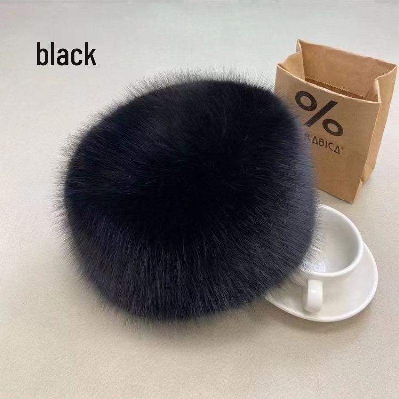 Trendy Women's Faux Fox Fur Bucket Hat with Ear Muffs - Stylish Korean Autumn/Winter Accessory