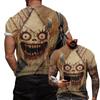 Men's Halloween Party Graphic T Shirt Casual Loose Fit Short Sleeve Top Comfortable Lightweight Fabric Seasonal Design