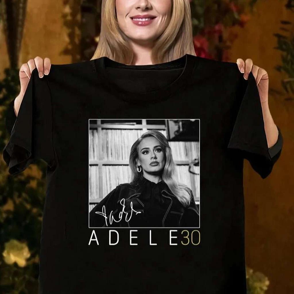 Adele shirt Adele signed black T-shirt L