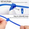 100 PCS Durable Self-locking Zip Ties Multi Purpose Car Instrument Zip Ties  for Auto Repairing