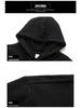 2024 Men's High-End Solid Color Fleece-Lined Hoodie for Autumn/Winter