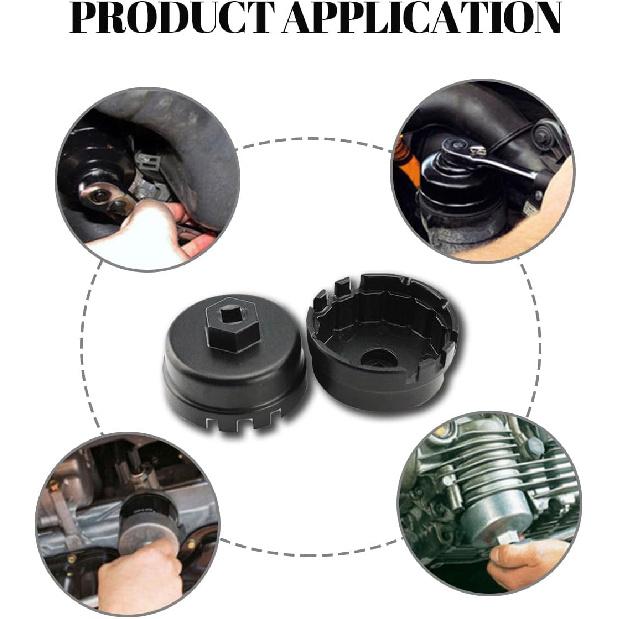 Oil Filter Cap Wrench Removal Tool Suitable For 4 Runner, RAV4, Highlander And More. Oil Filter Wrench For 2.5-5.7L Engine With Cartridge Style Oil