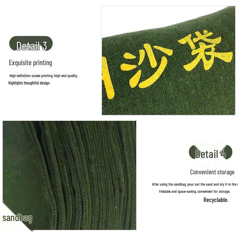 Heavy-Duty Waterproof Flood Barrier Sandbags