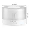 Fernbedienung 500ML Ultraschall Luftbefeuchter 7 Farben LED-Lichter Aroma Diffusor