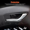 ABS Carbon Style Car Interior Door Bowl Trim For Hyundai Santa Cruz Tucson +