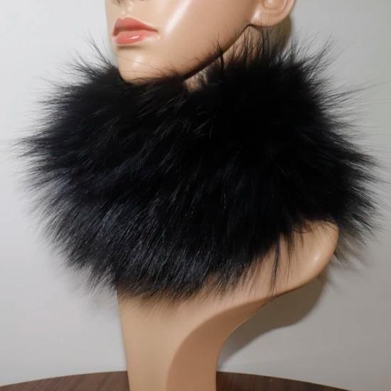 Nowy Szalik z Prawdziwego Futra Lisiego Opaski Futrzane Kobiety Zima Szaliki z Futra Lisiego Luksusowy Ocieplacz na Szyję Dobra Elastyczność Naturalne Futrzane Mufki