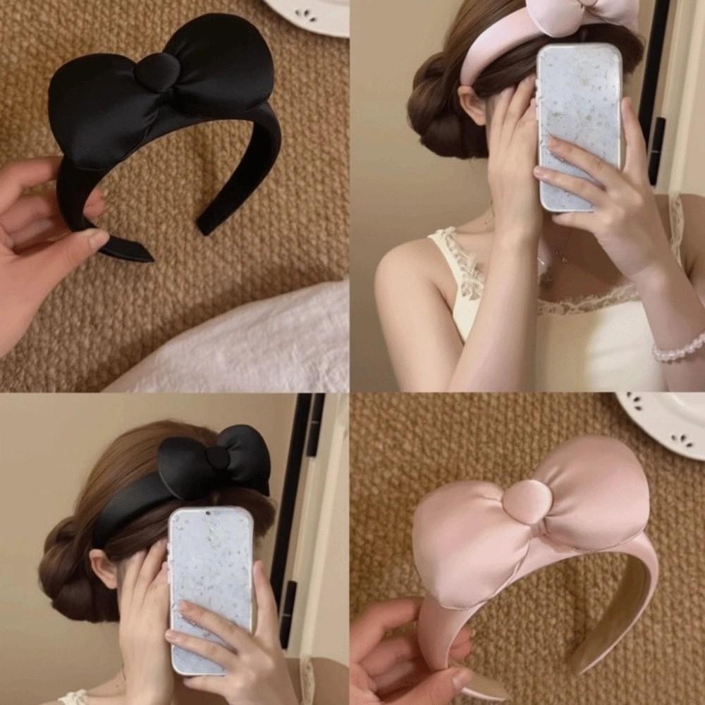 Face Washing Women's Bow Headband Korean-style Hair Band Fashion Girl Hair Hoop  for Everyday Wear