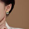 Women's Retro Enamel Drip Oil Wheat Ear Earrings - High-End, Unique Design