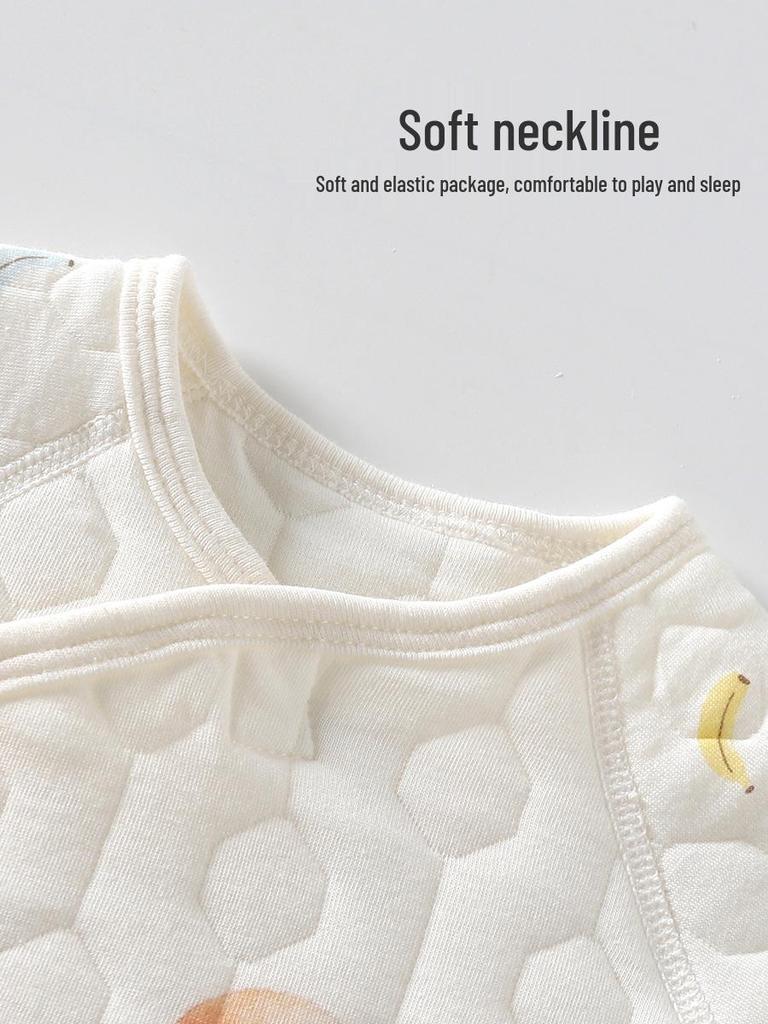 Butterfly Baby Romper: Cozy 3-Layer Cotton Onesie for Newborns - Perfect for Autumn & Winter