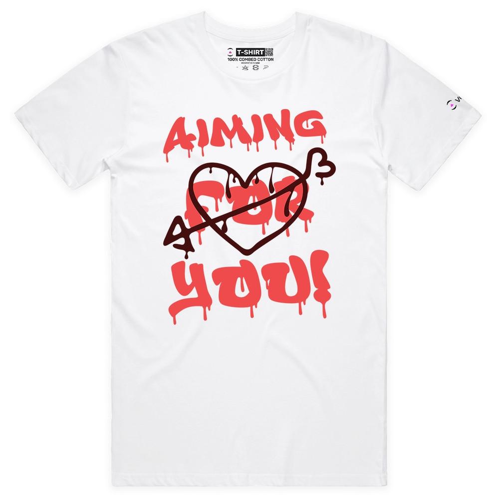 VOICEART Arrow Heart Romantic Graphic Premium T-Shirt for Valentines Day XL