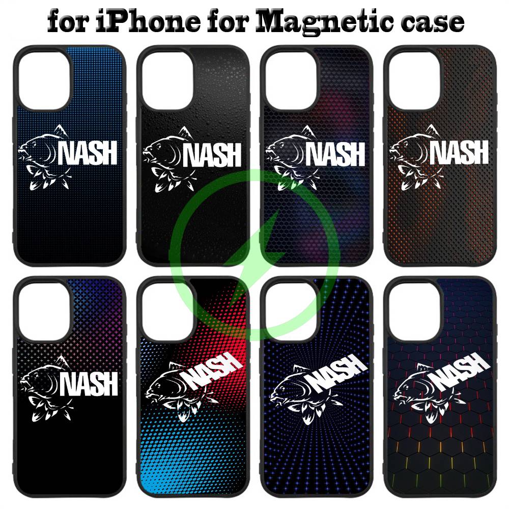 N-Nash Fishing Cool Magnetické nabíjecí pouzdro na telefon Pro IPhone 17 16 14 13 12 11 15 Pro Max Pro Magsafe Bezdrátové