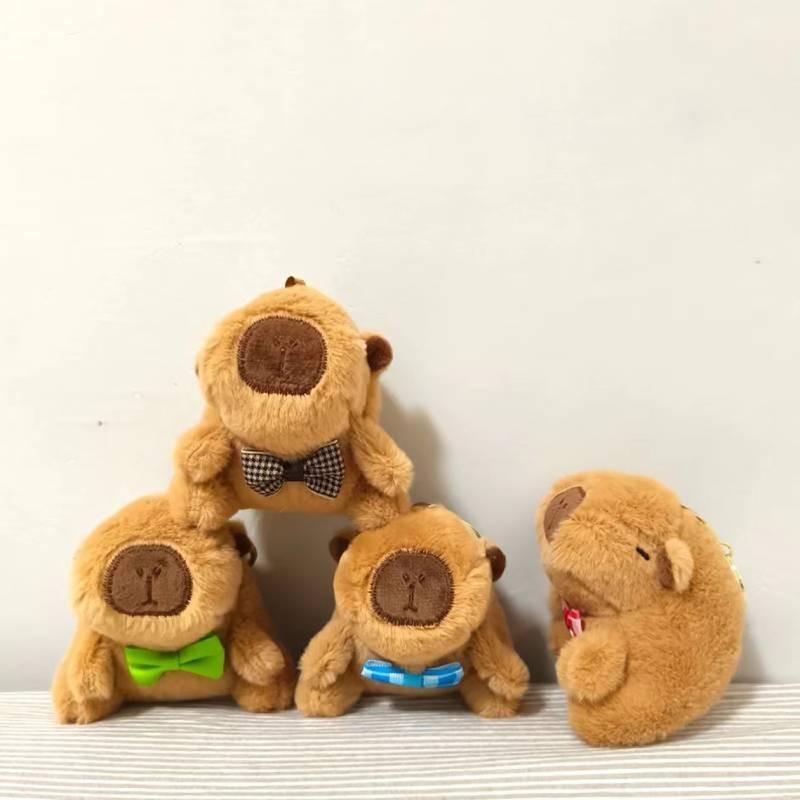 Capybara Plush Toy Keychain Cute And Comfortable Backpack Ornaments Hanging