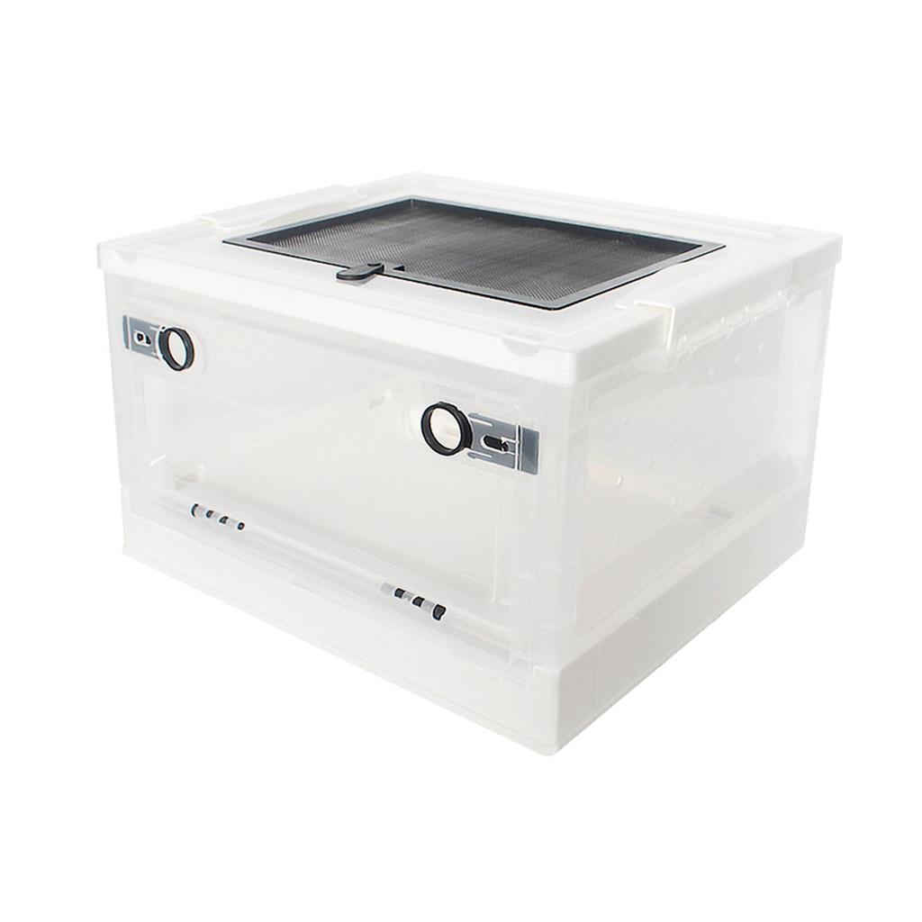 Foldable Reptile Feeding Box Hamster Breeding Pet Terrarium Tank Transport House for Small