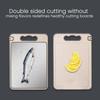 Double-Sided Cutting Board with Handle Stainless Steel Chopping Board for Meat Veggies Kitchen Gadgets