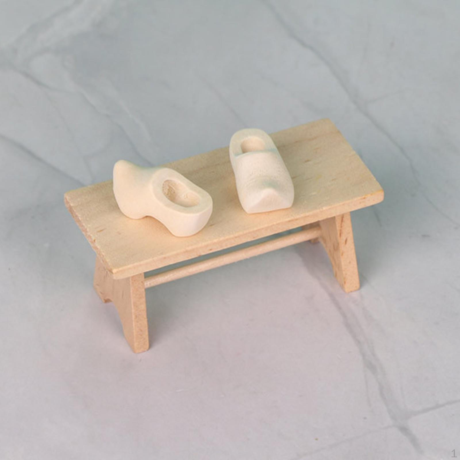 

Miniature Wooden Shoes Dollhouse Accessories Smooth Burrfree Crafts Craft Projects Mini Wood