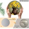 2D Flat Aluminum Retro Daffodil Wall Art Rustic Country Style 7.87 Inches X 7.87 Inches Perfect for Gardens, Farmhouses, Cafes, Living Rooms