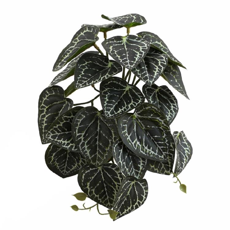 Artificial Amphibian Plants Terrarium Leaves Habitat Decor for Iguana for Turtle