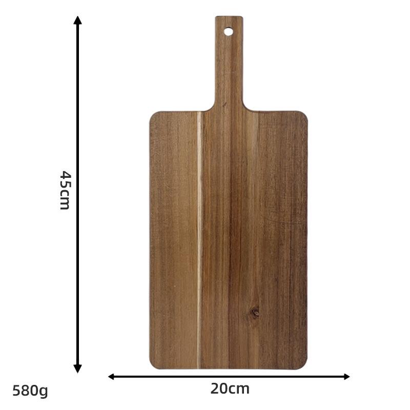 Acacia Wood Cutting Board Solid Wood Cutting Board Cheese Cheese Board Outdoor Fruit Board Portable Wooden Charcuterie Board