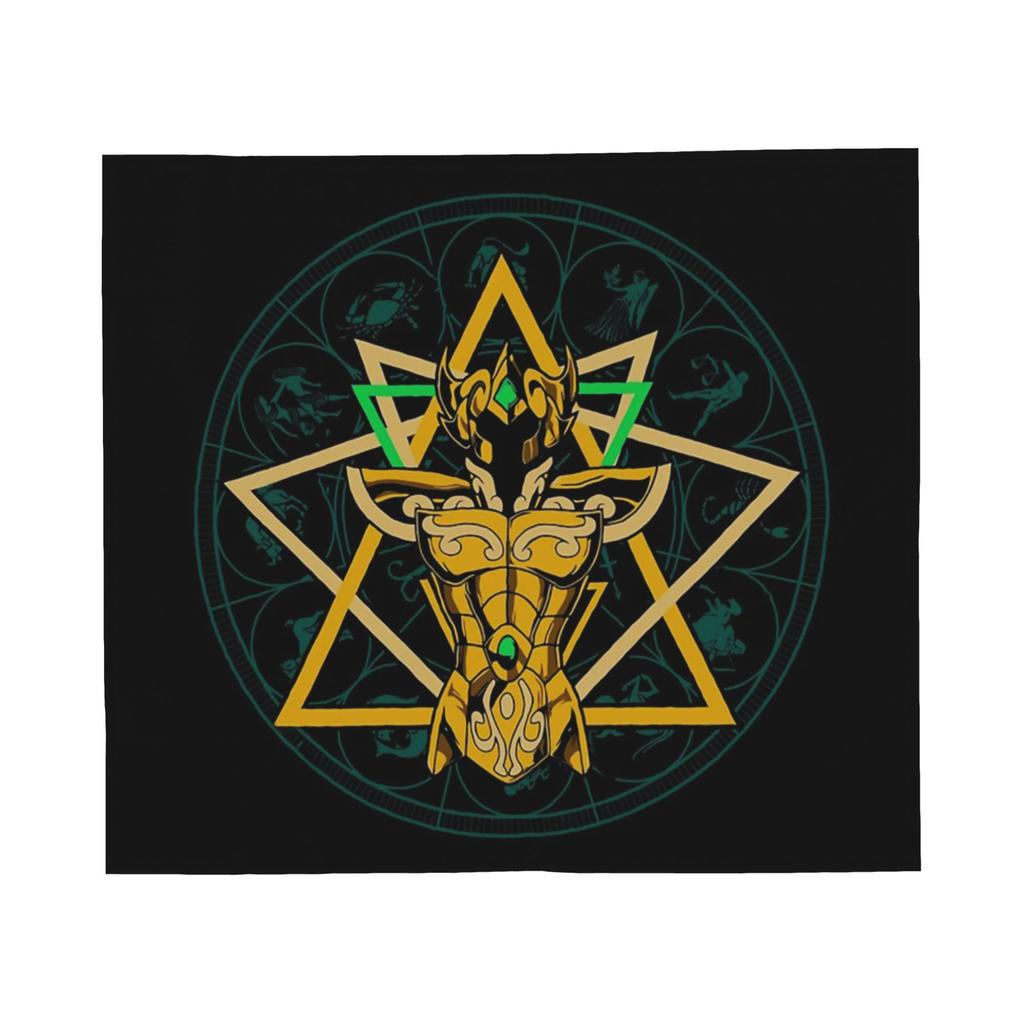 Saints Seiya Blankets Flannel Printed Breathable Super Soft Throw Blankets for Bed Travel Rug Piece