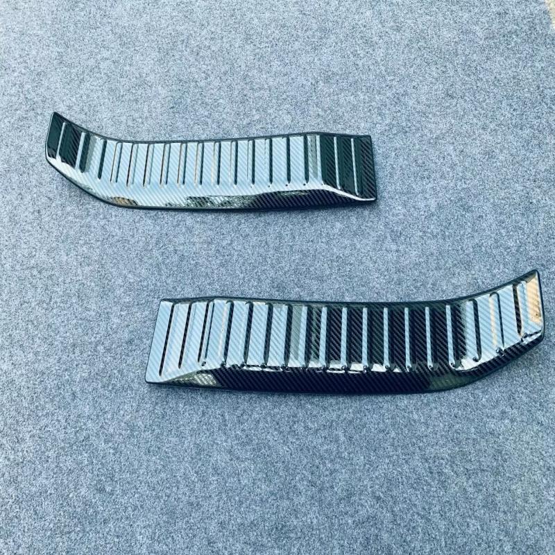 For Toyota Yaris Cross   Steel Inner Rear Bumper Foot Plate Tailgate Door Sill Scuff Guard Plate Sticker Accessories