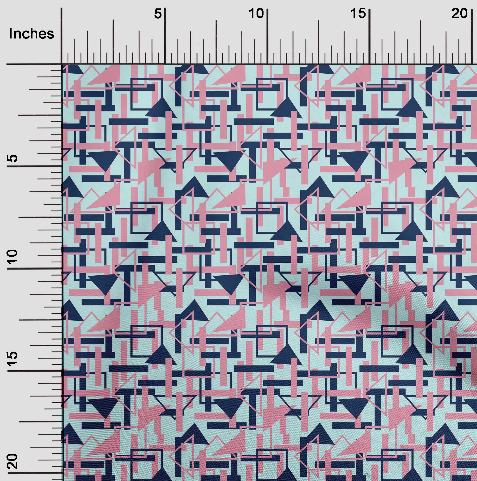 

Гибкая хлопковая ткань oneOone с квадратным и треугольным геометрическим принтом, 1 ярд, 40 дюймов 42 Inch Wide - Viscose Chiffon сарай красный