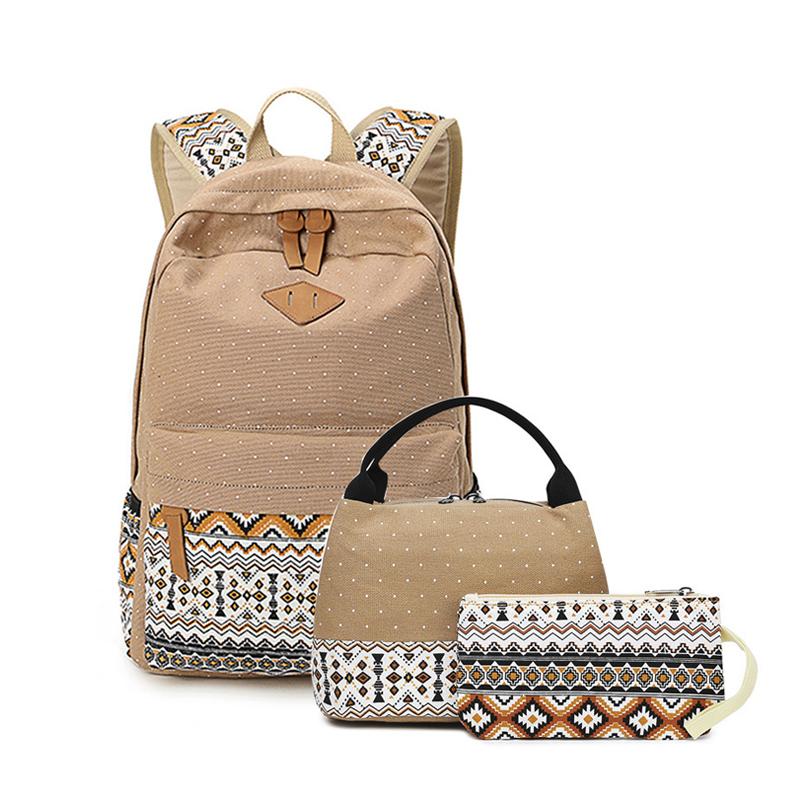 

3 шт./набор школьных сумок для девочек-подростков, милый холщовый школьный рюкзак с рисунком ананаса, легкий школьный рюкзак для девочек