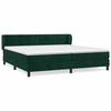 Maison Exclusive - Sommier à lattes de lit et matelas Vert foncé 200x200cm Velours