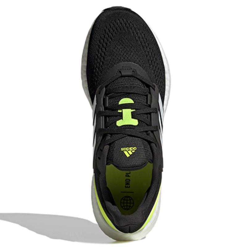 Adidas Pureboost 22 Core Black Cloud White Solar Yellow Sneakers HQ1449