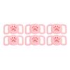 6pcs Pet Collar Holder for   Silicone Anti Lost Protective Cat Collars Case for Cat Dog Pet Collar