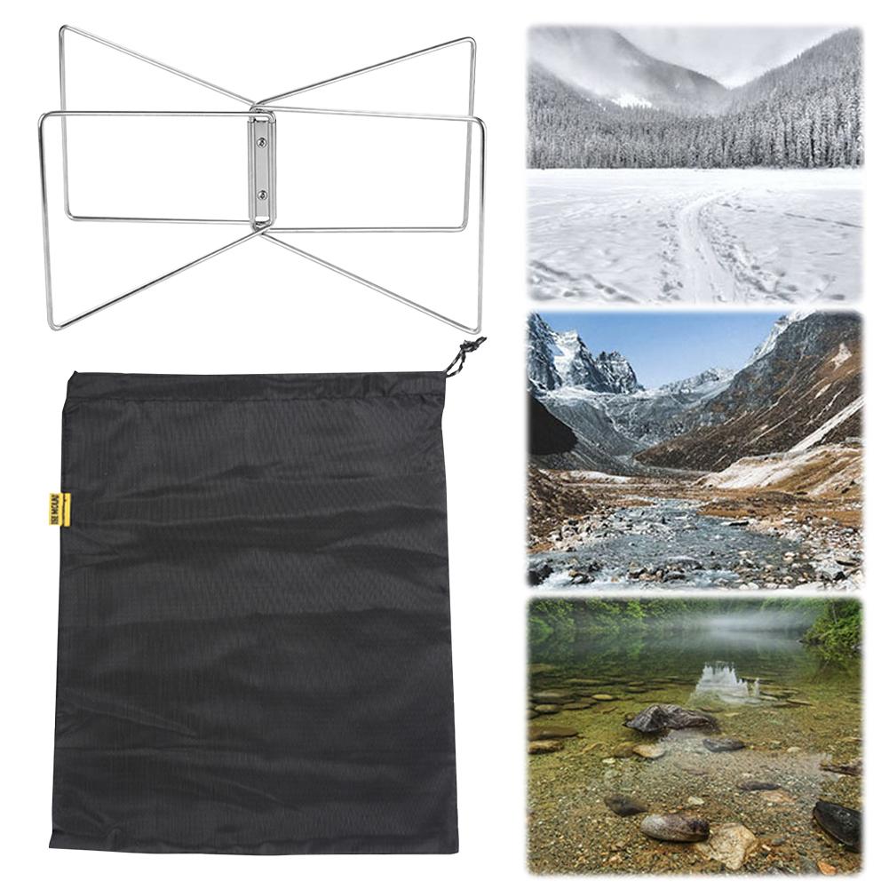 Aluminiumlegierung Box Ständer Edelstahl Outdoor Organizer Box Halter Kühlbox Faltbares Stützregal für Outdoor Picknick Angeln