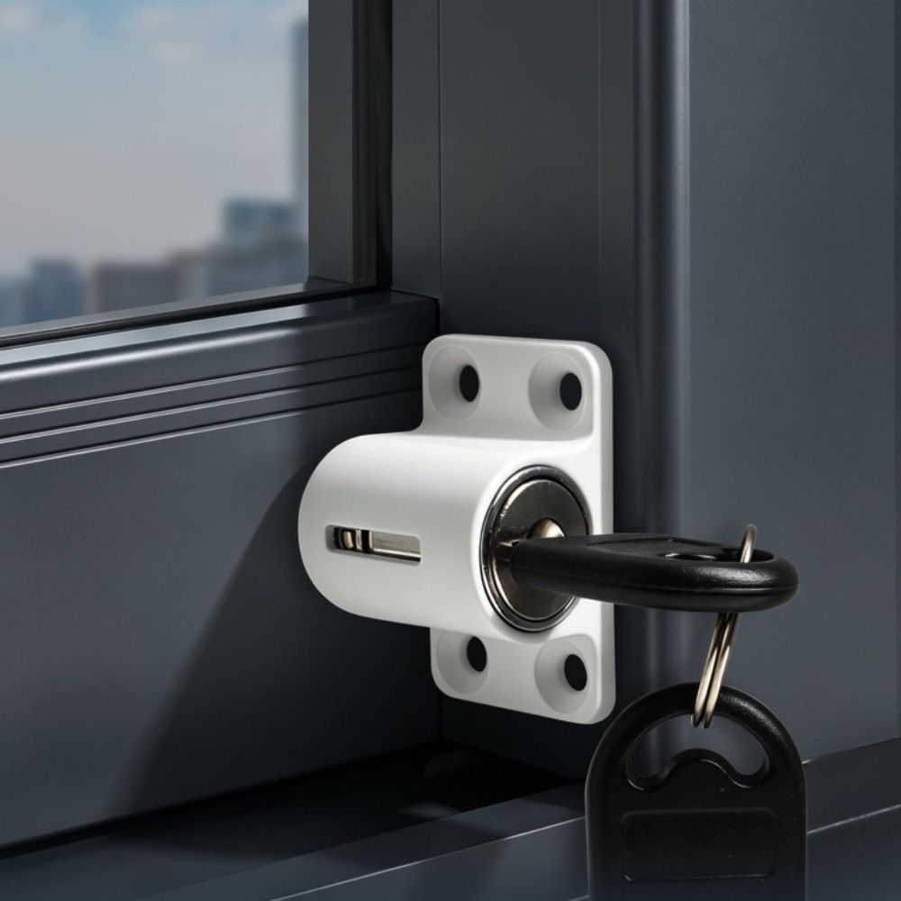 Aluminum Alloy Window Security Lock Fixed Buckle Child Safety Protection Lock  Sliding Door